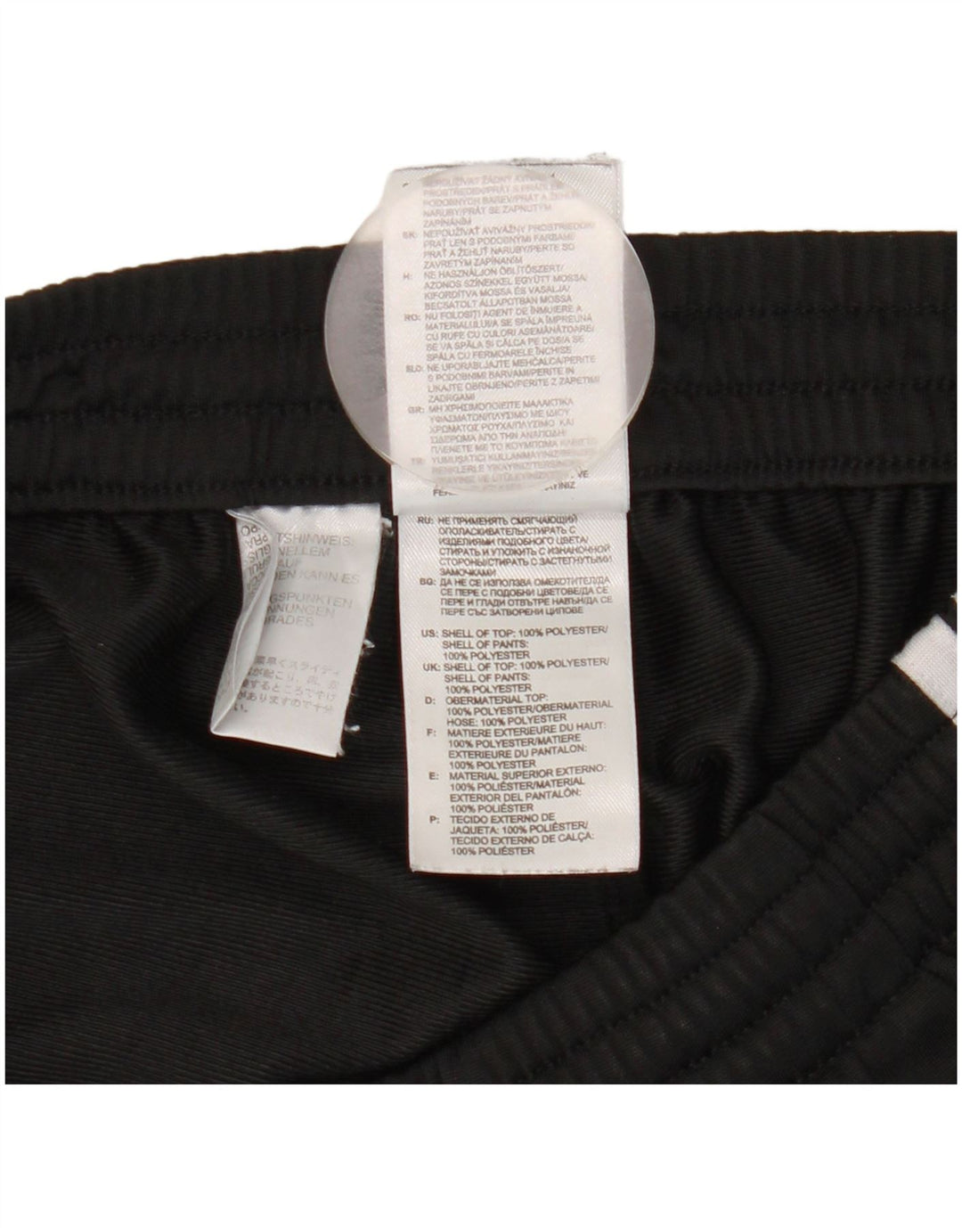 Adidas Pantalones de chándal para mujer UK 36/38 Small Negro Poliéster