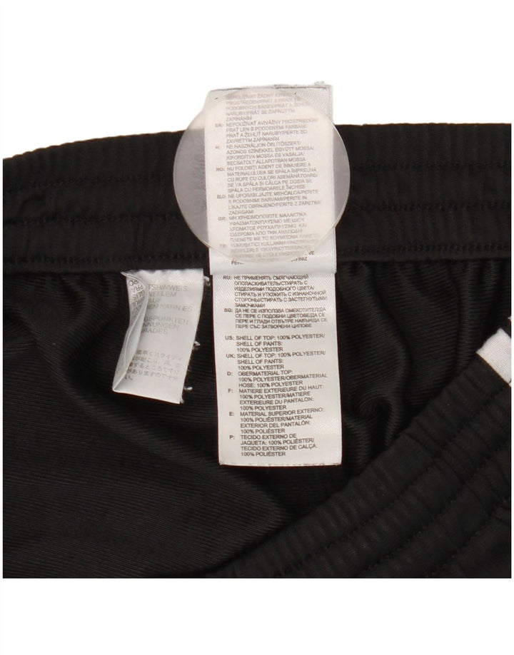 Adidas Pantalones de chándal para mujer UK 36/38 Small Negro Poliéster