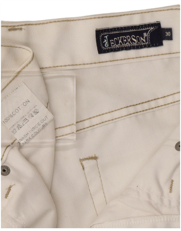 Vaqueros rectos para mujer JECKERSON W30 L32 Algodón blanco
