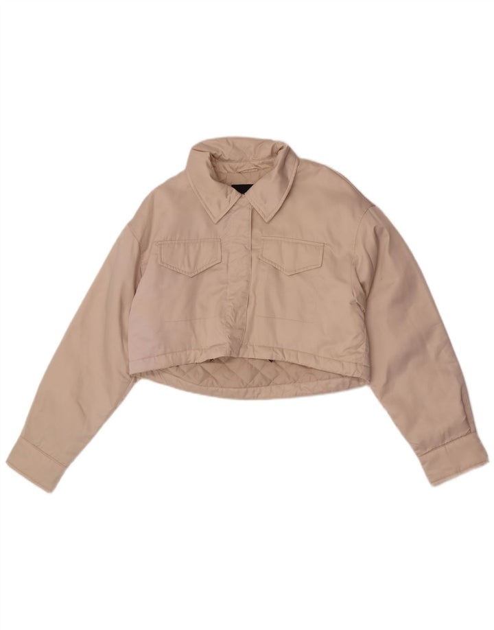 Zara Chaqueta Bolero Extragrande para Mujer UK 6 XS Off White Poliéster