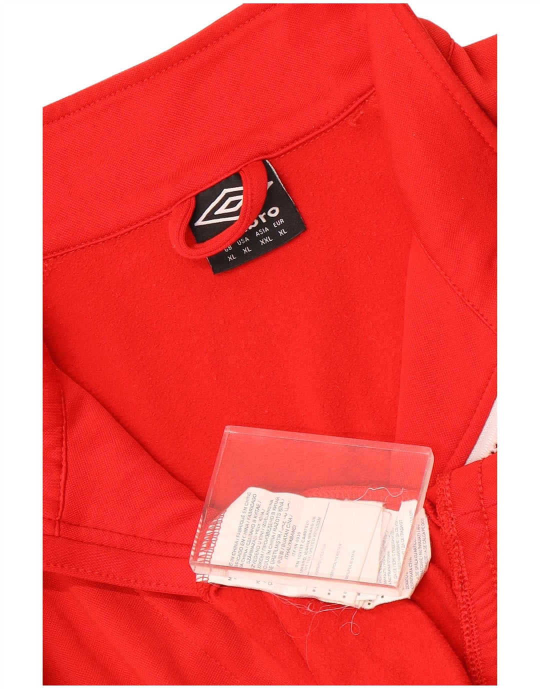 Umbro Hombre Zip Neck Sudadera Jumper XL Rojo Poliéster