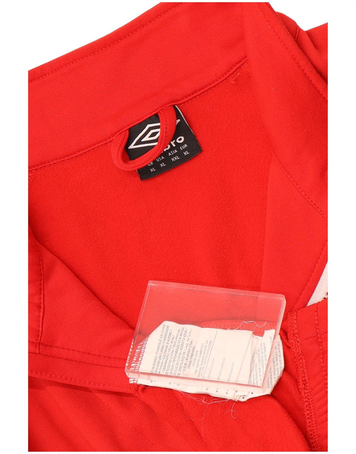 Umbro Hombre Zip Neck Sudadera Jumper XL Rojo Poliéster