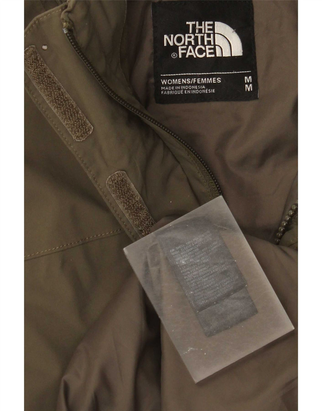 The North Face Chaqueta cortavientos con capucha para mujer UK 40 Medium Khaki