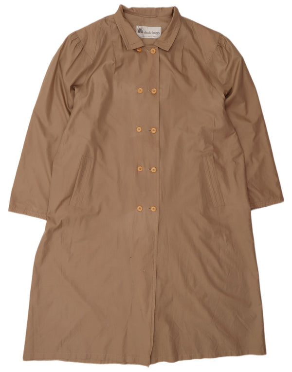 Claude Havrey Abrigo extragrande con doble botonadura para mujer EU 52 4XL Marrón