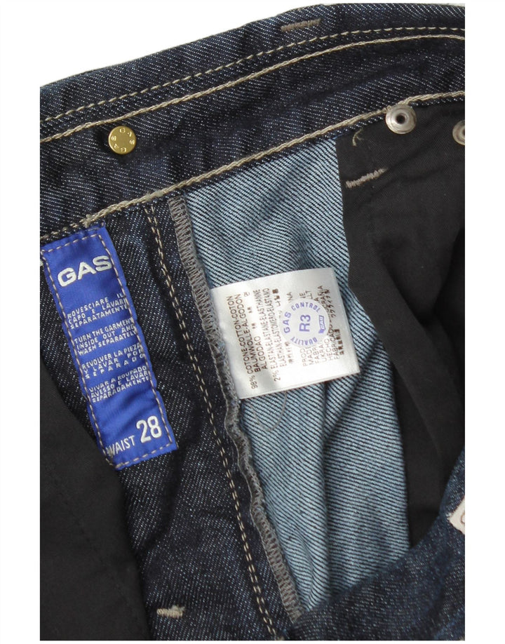 Vaqueros rectos para hombre Gas W28 L33 Algodón azul marino