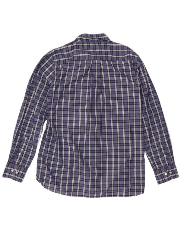 TOMMY HILFIGER Camisa de ajuste personalizado para hombre Talla 16 1/2 Cuadros azules grandes