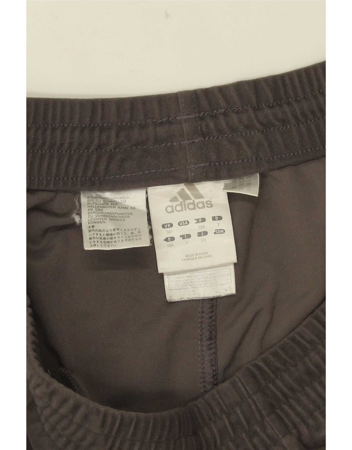 Adidas Hombre Velour Chándal Pantalones Joggers Grande Gris Poliéster