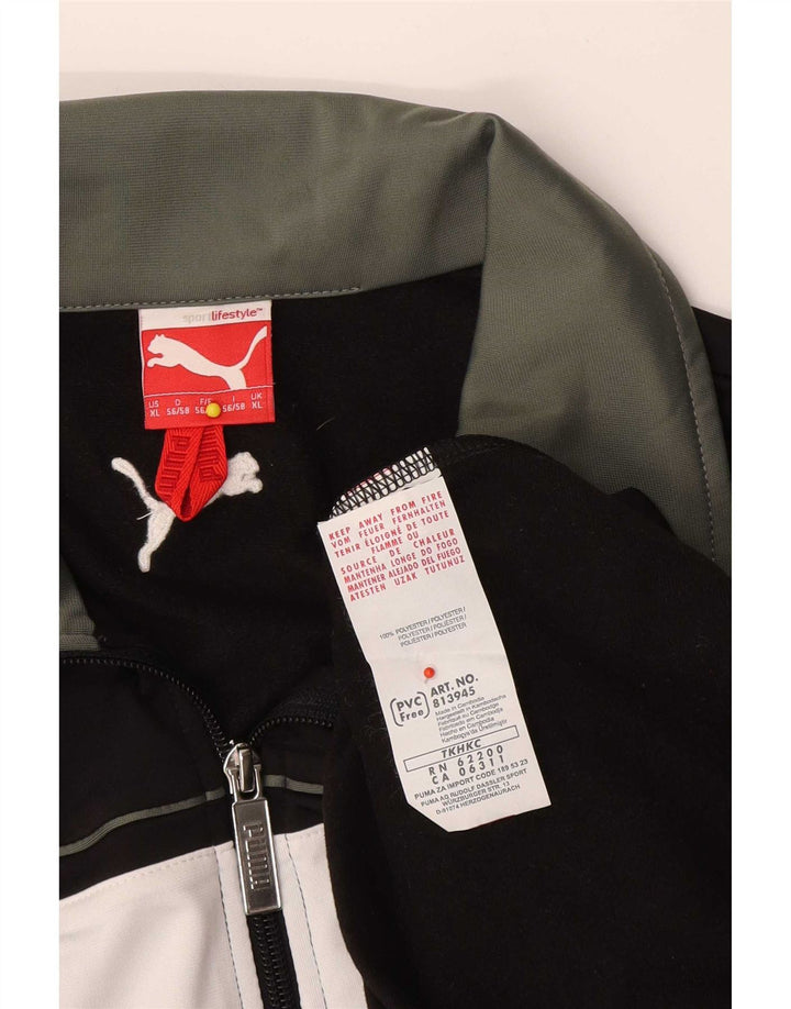Puma Hombre Chándal Top Jacket XL Negro Colorblock Poliéster