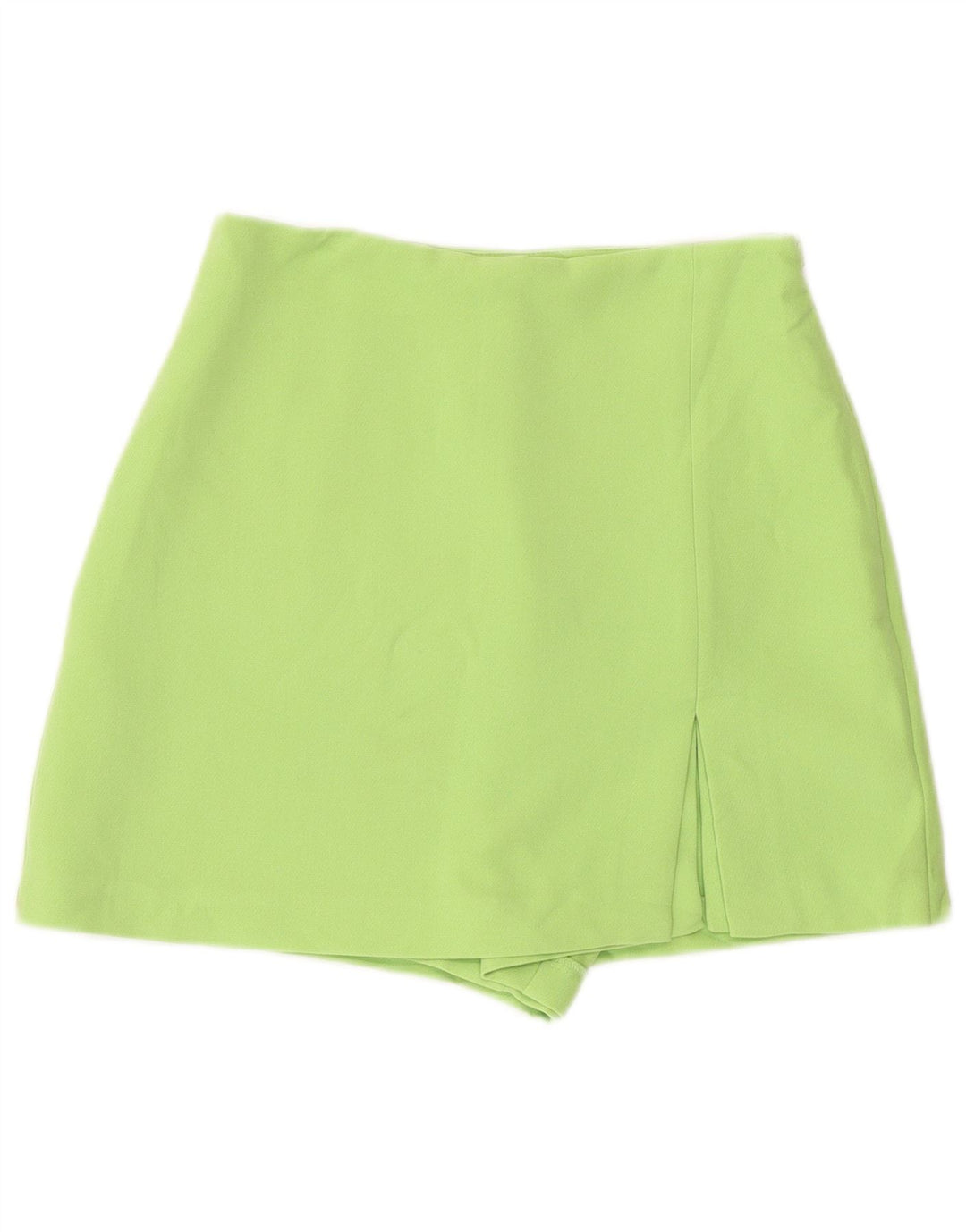 Zara Mujer Falda Pantalón De Cintura Alta UK 8 Small Verde