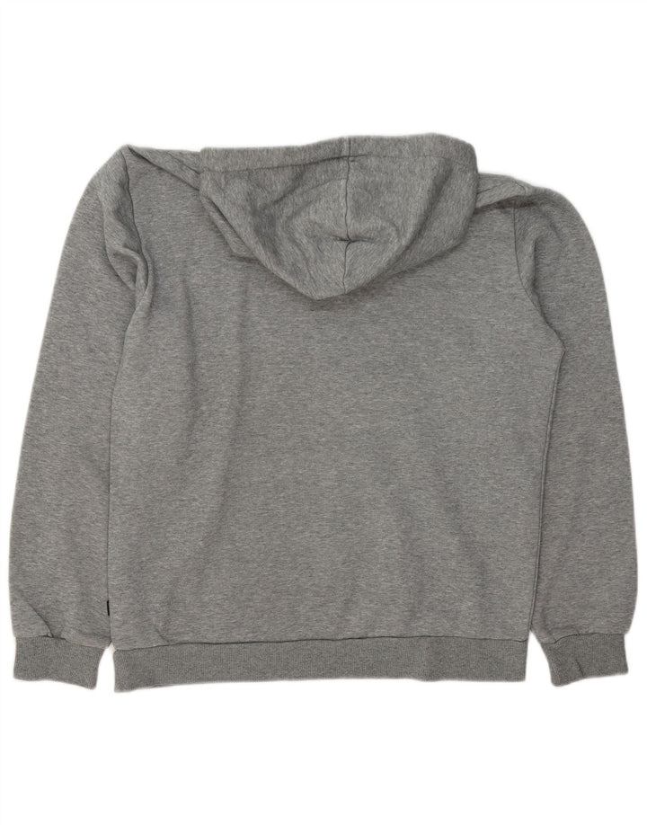 Puma Hombre Sudadera Con Capucha Gráfica Jersey De Algodón Moteado Gris Medio