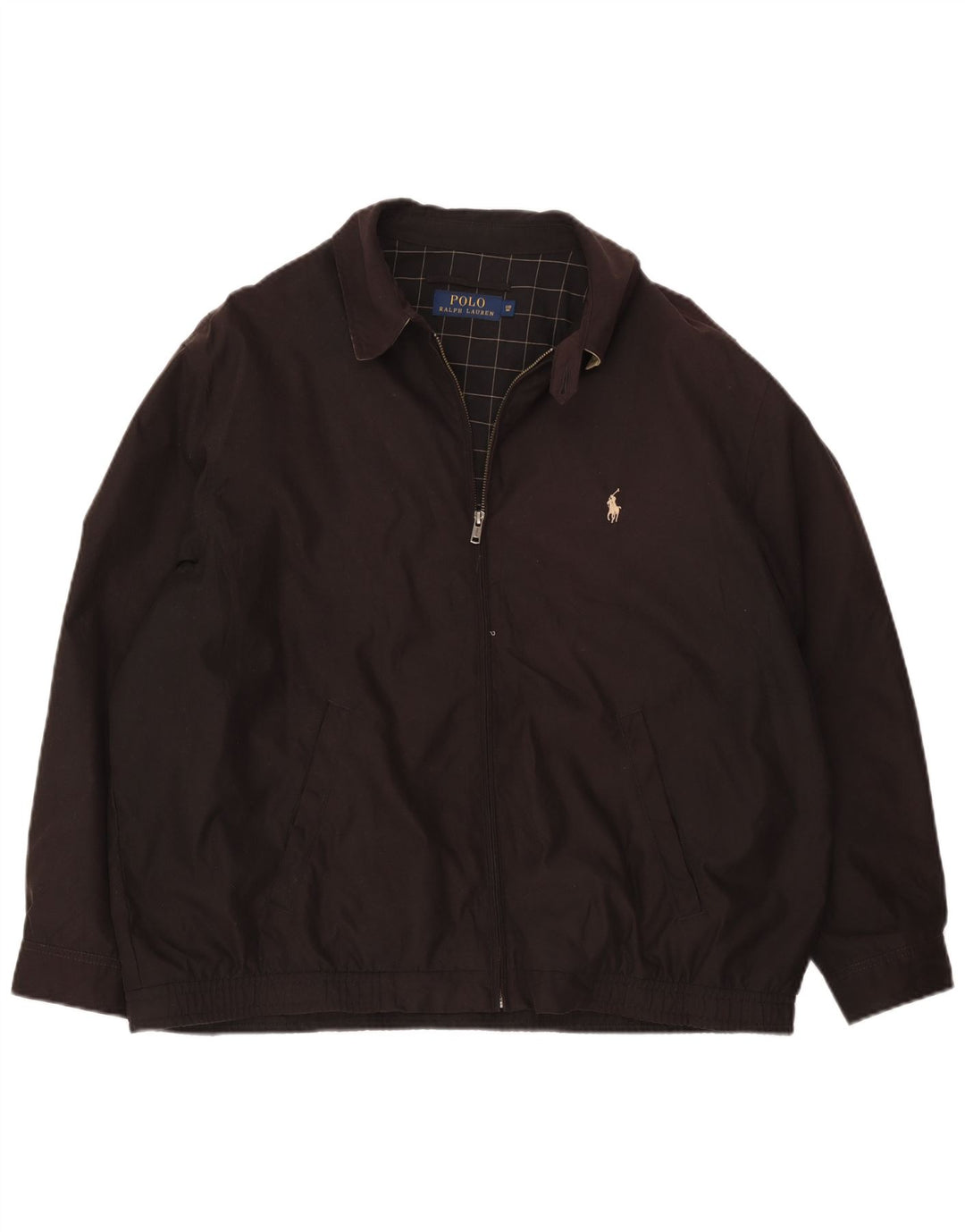Polo Ralph Lauren Chaqueta Bomber Grande para Hombre UK 42 XL Poliéster Marrón