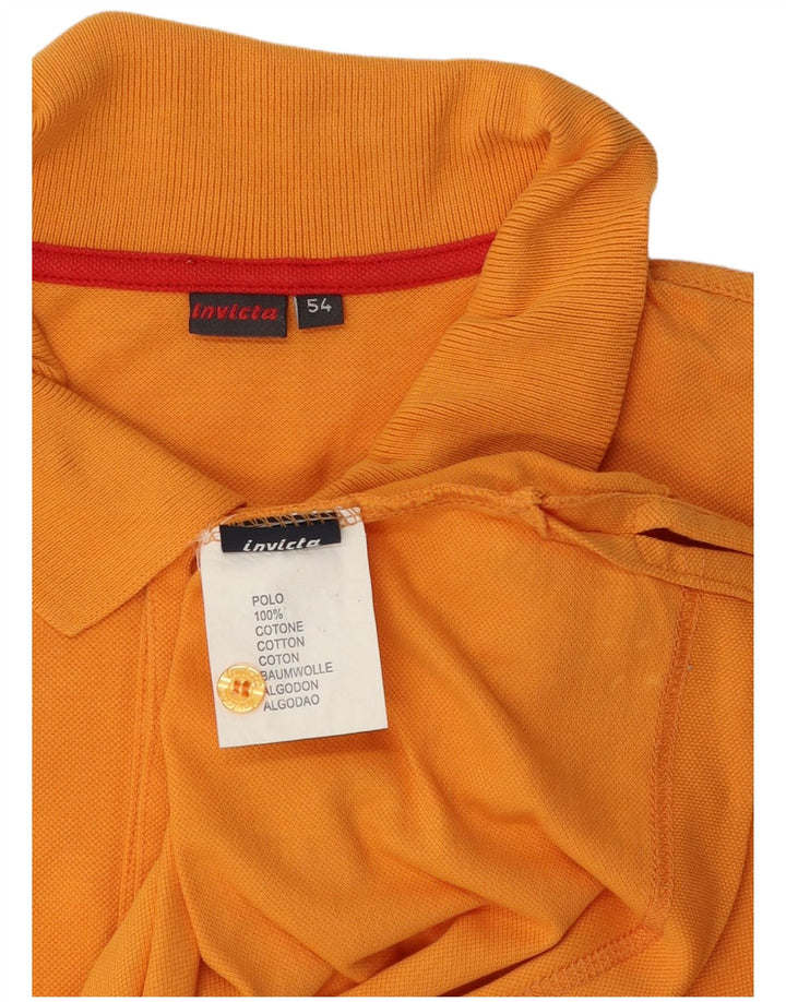 Polo Invicta Hombre IT 54 XL Algodón Naranja