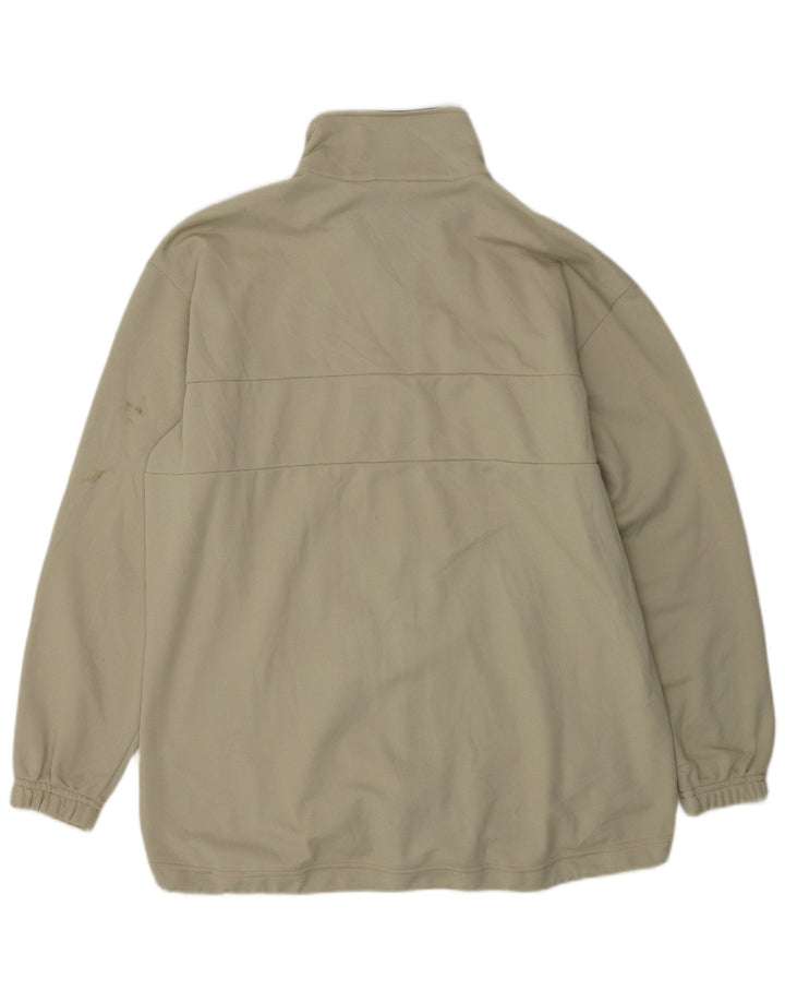 Asics Chaqueta de chándal extragrande para mujer UK 18 XL Poliéster beige