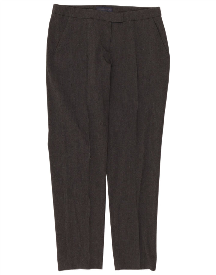 Pantalón de Traje Slim Trussardi Mujer IT 40 Small W30 L27 Gris Poliéster