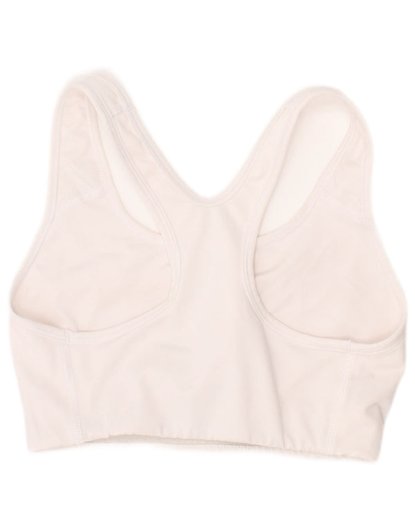 Nike Womens Dri Fit Graphic Sport Bra Vest Top XS White Sports