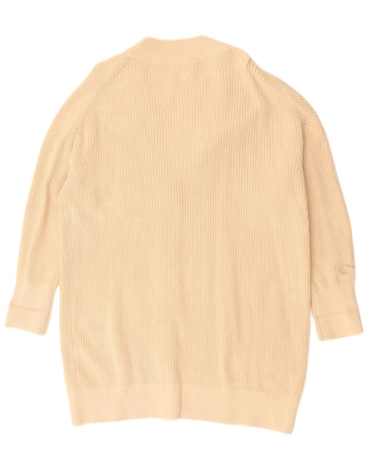 COS Suéter tipo cárdigan extragrande largo para mujer Reino Unido 14 Algodón beige medio