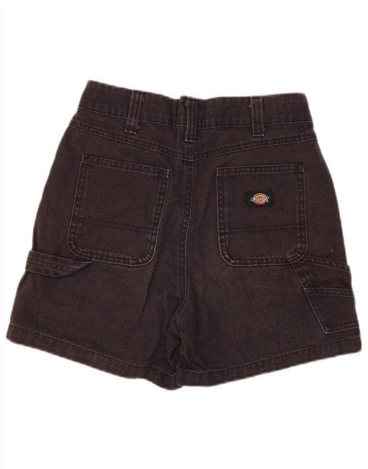 Dickies Shorts Cargo De Cintura Alta Para Mujer W26 Small Black Cotton