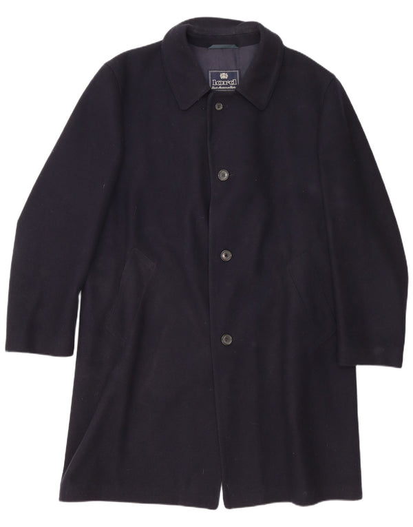 Abrigo Lord para hombre UK 40 Grande Lana virgen azul marino