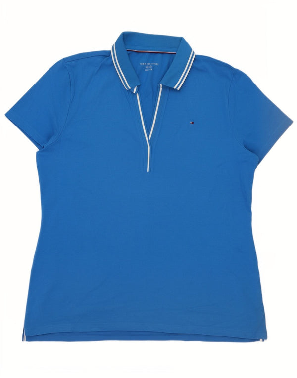 Tommy Hilfiger Polo para mujer UK 40 XL Algodón azul