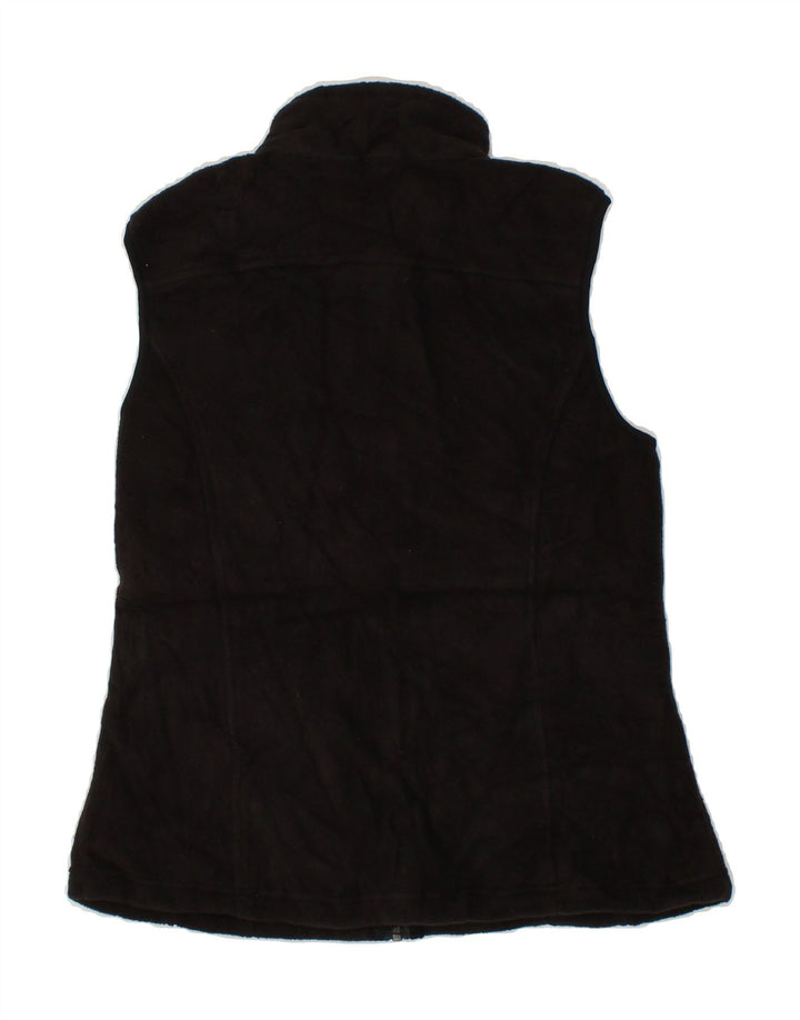 EDDIE BAUER Womens Fleece Gilet UK 12 Medium Black Polyester Vintage Eddie Bauer and Second-Hand Eddie Bauer from Messina Hembry 