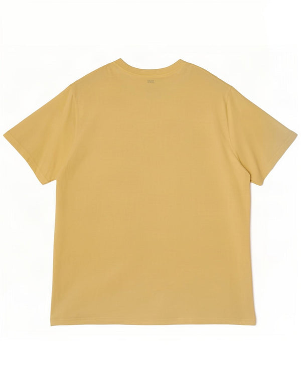 Levi's Camiseta gráfica de corte relajado para hombre Top XL Algodón amarillo