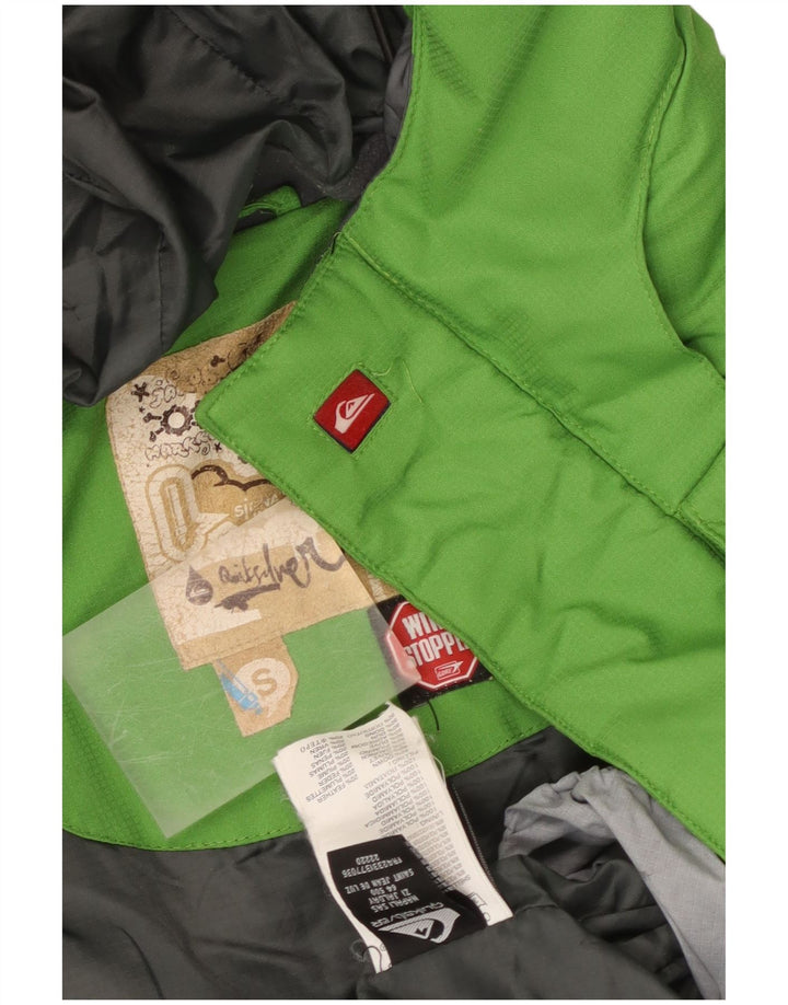 Quiksilver Chaqueta acolchada con capucha para hombre UK 36 Small Multicolor Colorblock