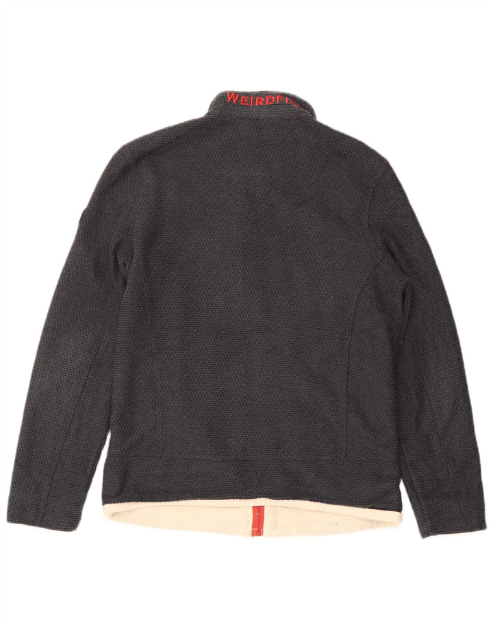 Weird Fish Mens Chándal Top Chaqueta Pequeña Azul Marino Acrílico