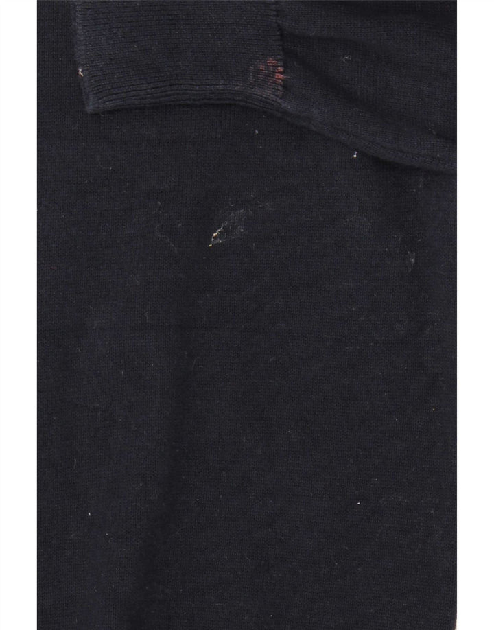 Marks & Spencer - Jersey de cuello redondo para hombre, talla grande, algodón azul marino