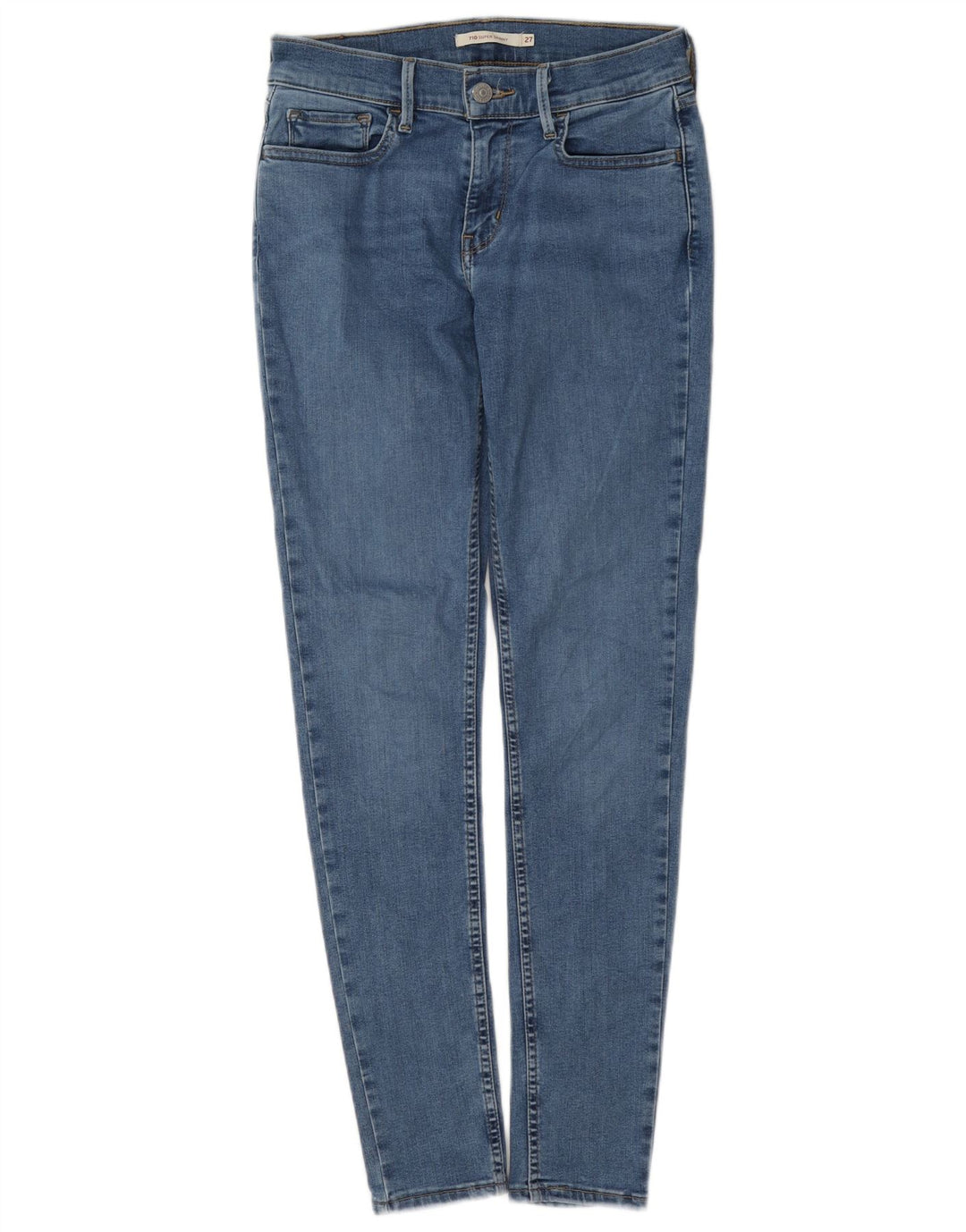 Levi's Vaqueros Súper Ajustados 710 Para Mujer W27 L29 Azul