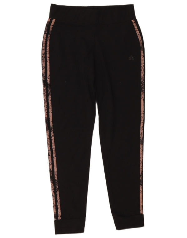 ADIDAS Pantalones de chándal para mujer Joggers UK 10 Small Black Poliéster