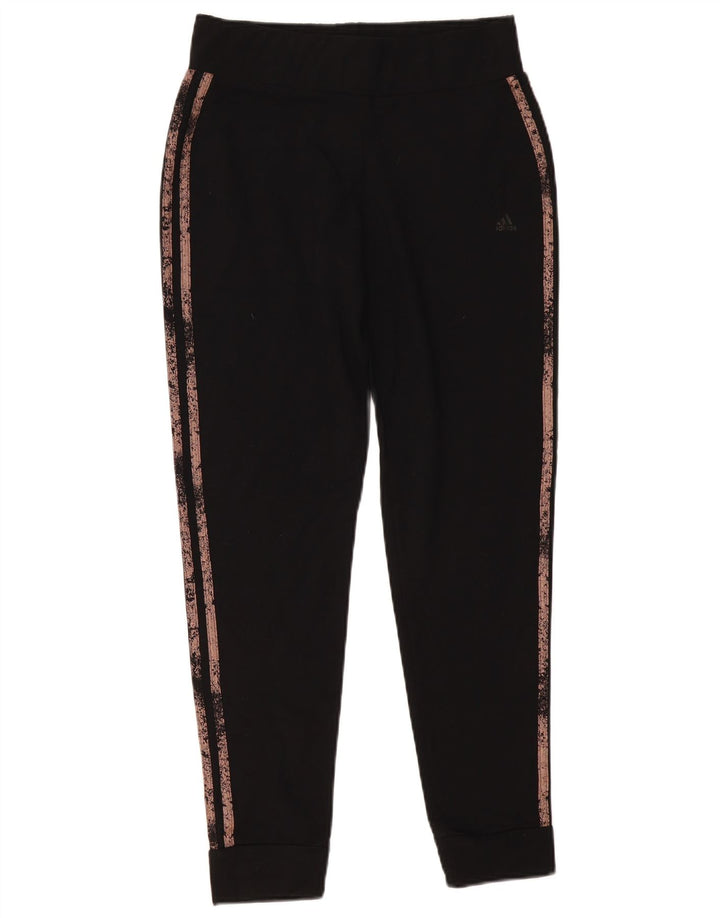 ADIDAS Pantalones de chándal para mujer Joggers UK 10 Small Black Poliéster
