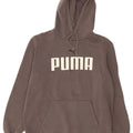 Puma Hombre Sudadera Con Capucha Gráfica Jersey De Algodón Gris Medio