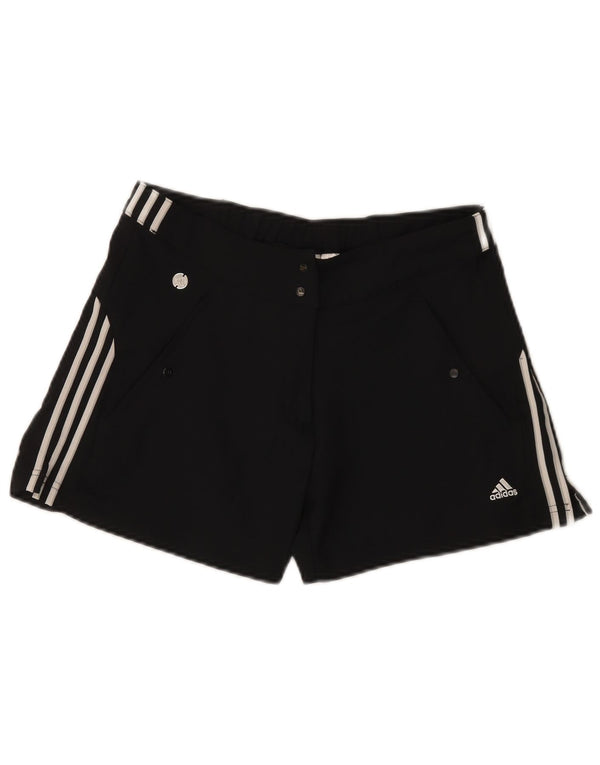 Adidas Womens Climalite Regular Sport Shorts UK 10 Small Black Polyester