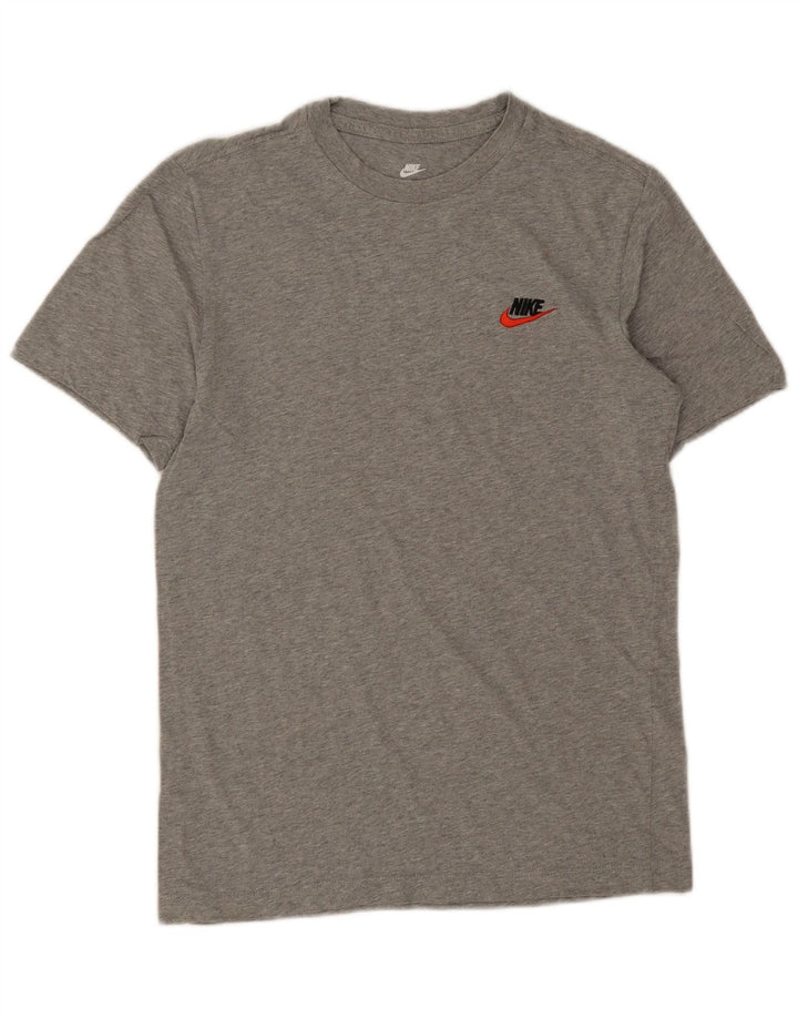 Nike - Camiseta para hombre, talla pequeña, algodón moteado gris