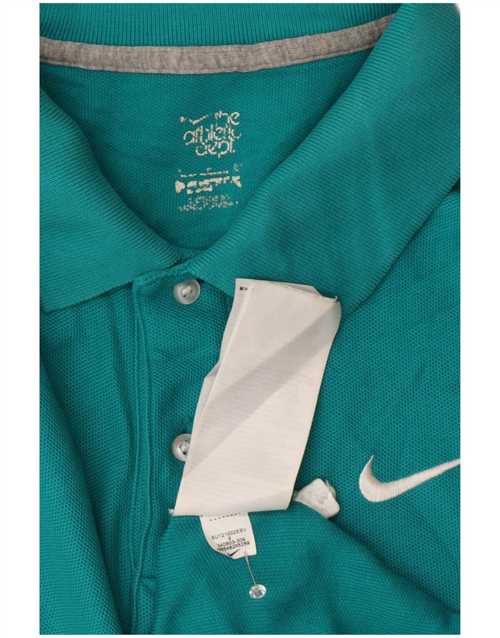 Polo Nike Hombre Pequeño Algodón Turquesa