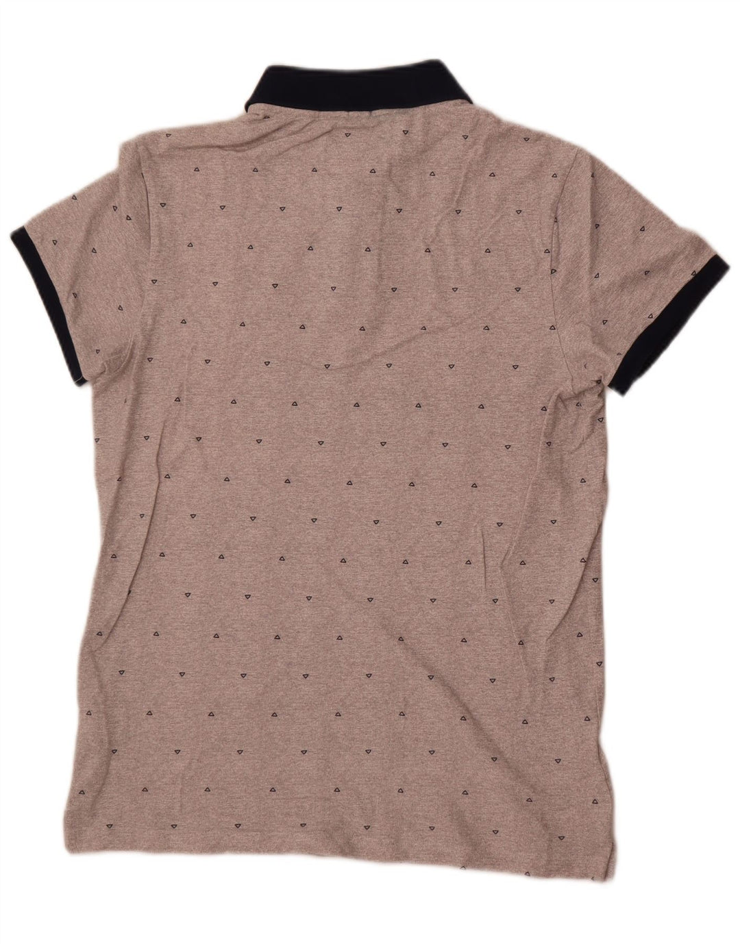 Polo Hollister Hombre Stretch Algodón Geométrico Gris Medio
