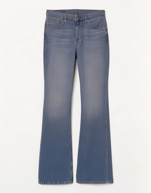 Levi's Hombre 507 Slim Bootcut Jeans W31 L34 Algodón Azul