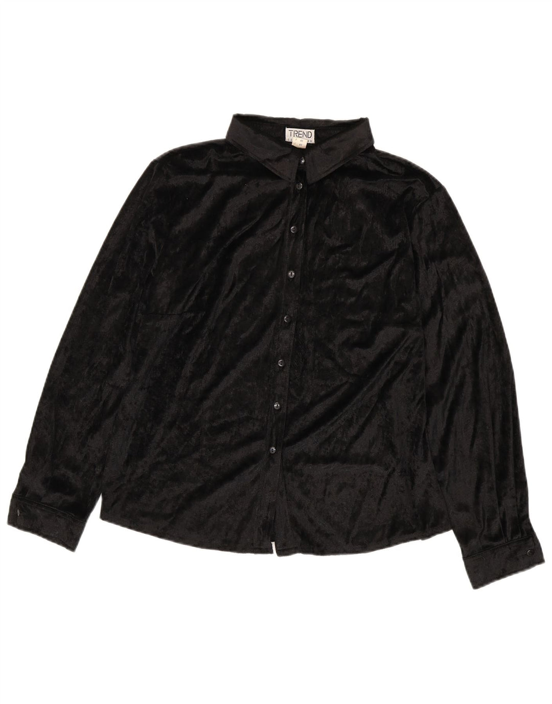 Blusa camisera Trend para mujer ES 39 2XL Poliéster negro