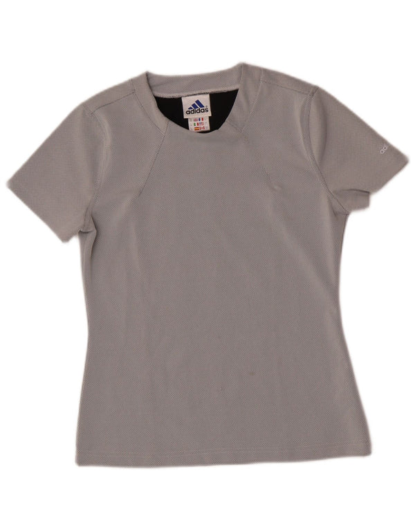 Adidas Camiseta Mujer Top UK 40 Grande Gris Poliéster Deportes