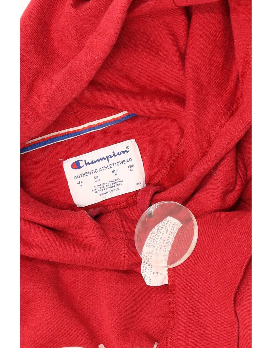 Champion Sudadera Con Capucha Gráfica Para Hombre Jersey Mediano Rojo Poliéster