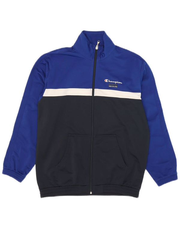 Champion Chaqueta de chándal para niños 13-14 años XL Azul Colorblock