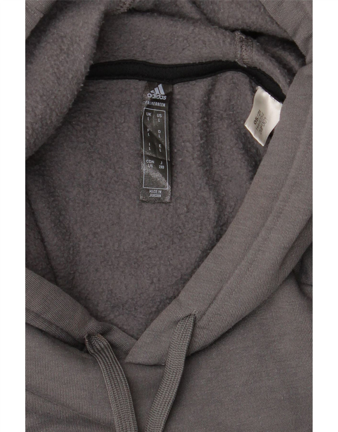 ADIDAS Mens Hoodie Jumper Large Grey Polyester Vintage Adidas and Second-Hand Adidas from Messina Hembry 
