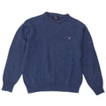 GANT Jersey con cuello redondo para niño, talla grande, lana de cordero azul, 12-13 años