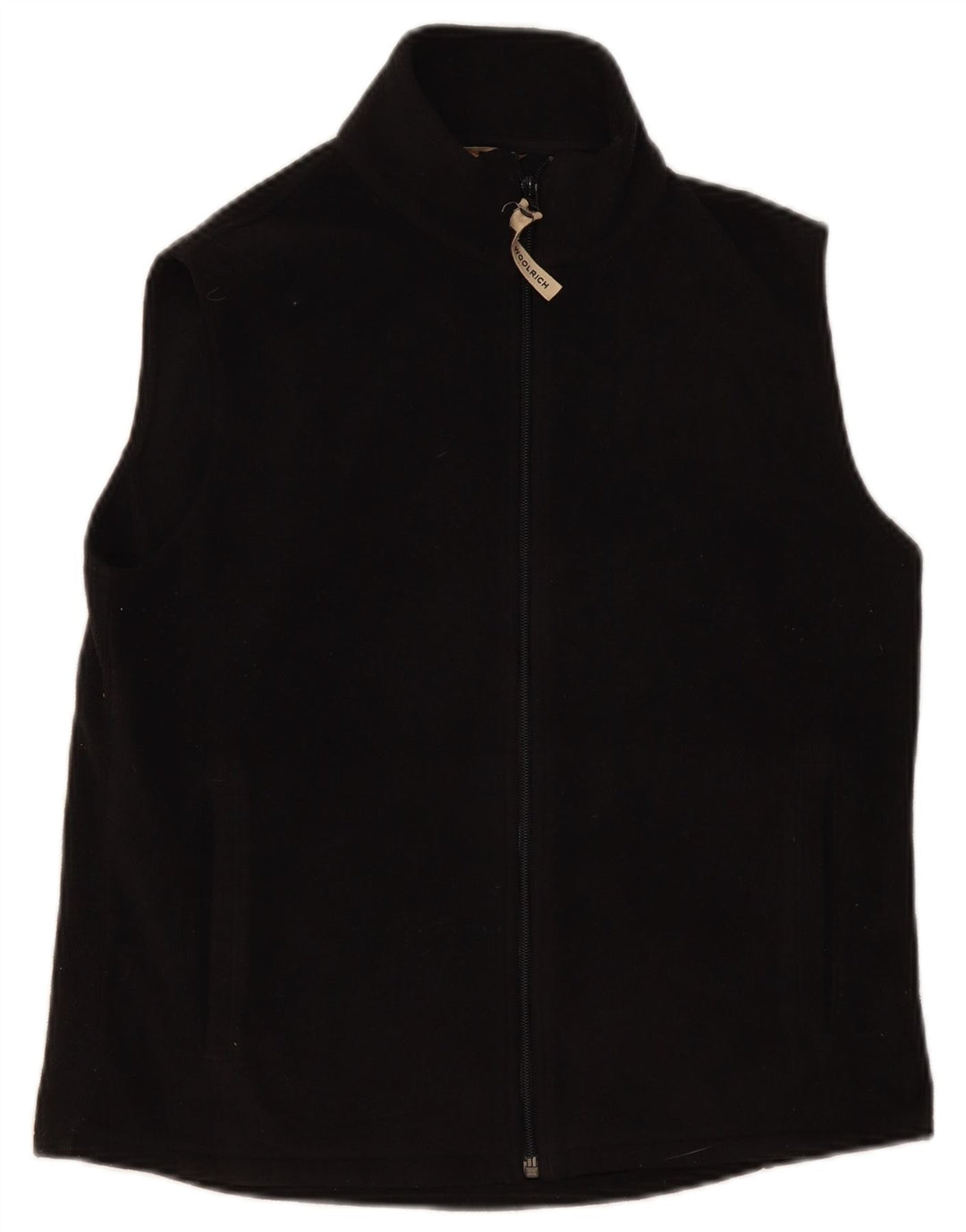 Woolrich Chaleco polar para mujer UK 44 Mediano Negro