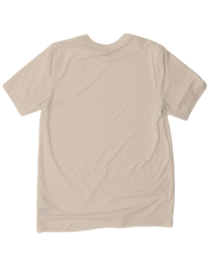 Camiseta Nike Dri Fit para hombre Top poliéster blanco mediano