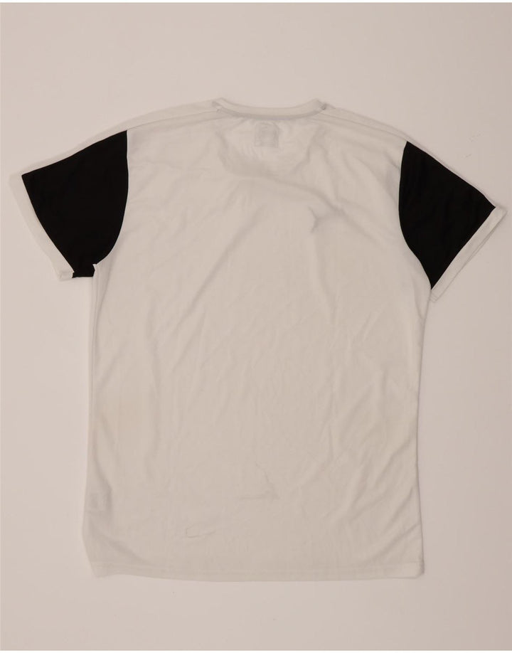 Puma Camiseta para hombre Top Large Blanco Colorblock Poliéster