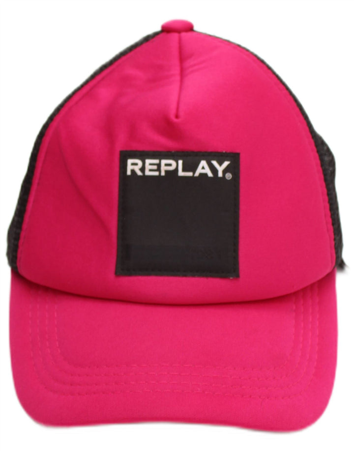 Gorra Trucker Gráfica De Mujer Replay Talla Única Poliéster Color Block Rosa