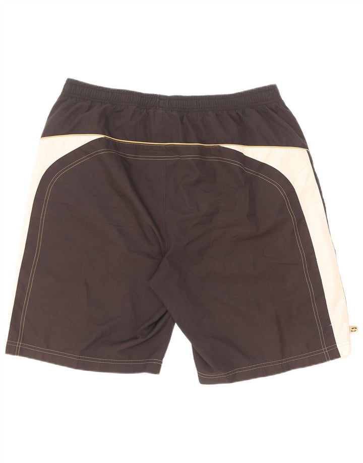 Lotto Hombre Shorts Deportivos Gráficos Medium Black Colorblock