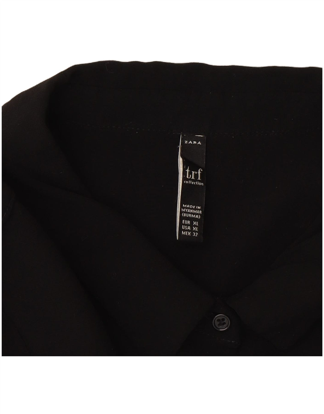 Zara Mujer Vestido Recto ES 40 XL Negro