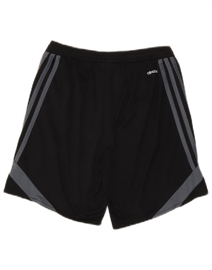 ADIDAS Pantalones cortos deportivos Climalite para niños 11-12 años Grande Negro Colorblock
